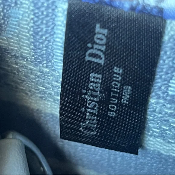 Dior Gray and Cream Designer Tote - Picture 5 of 7